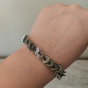 Bracelet made of gray beads